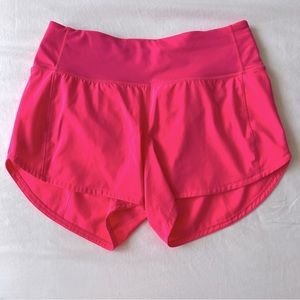 Lululemon highlighter pink shorts